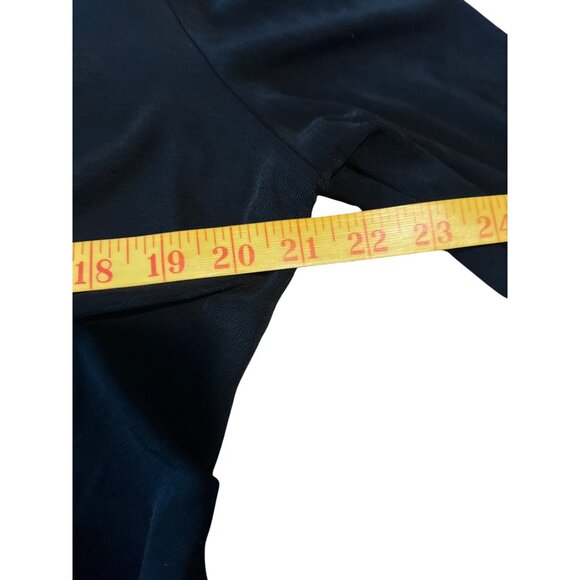 Chicos Travelers Womens Black Open Front Cardigan‎ with Casp Jacket Size Lg - Picture 5 of 8